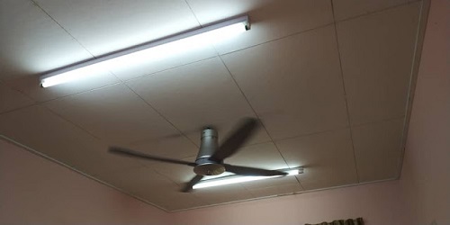 pasang lampu dan kipas